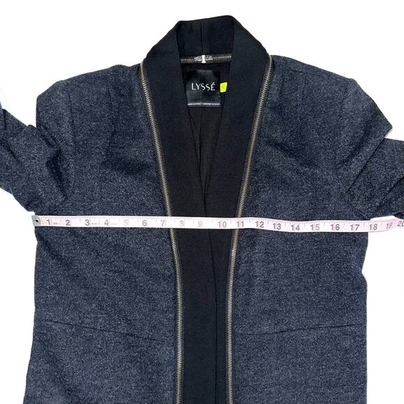 Lysse Open Front Zipper Detail Cropped Jacket Size Small - Picture 7 of 9